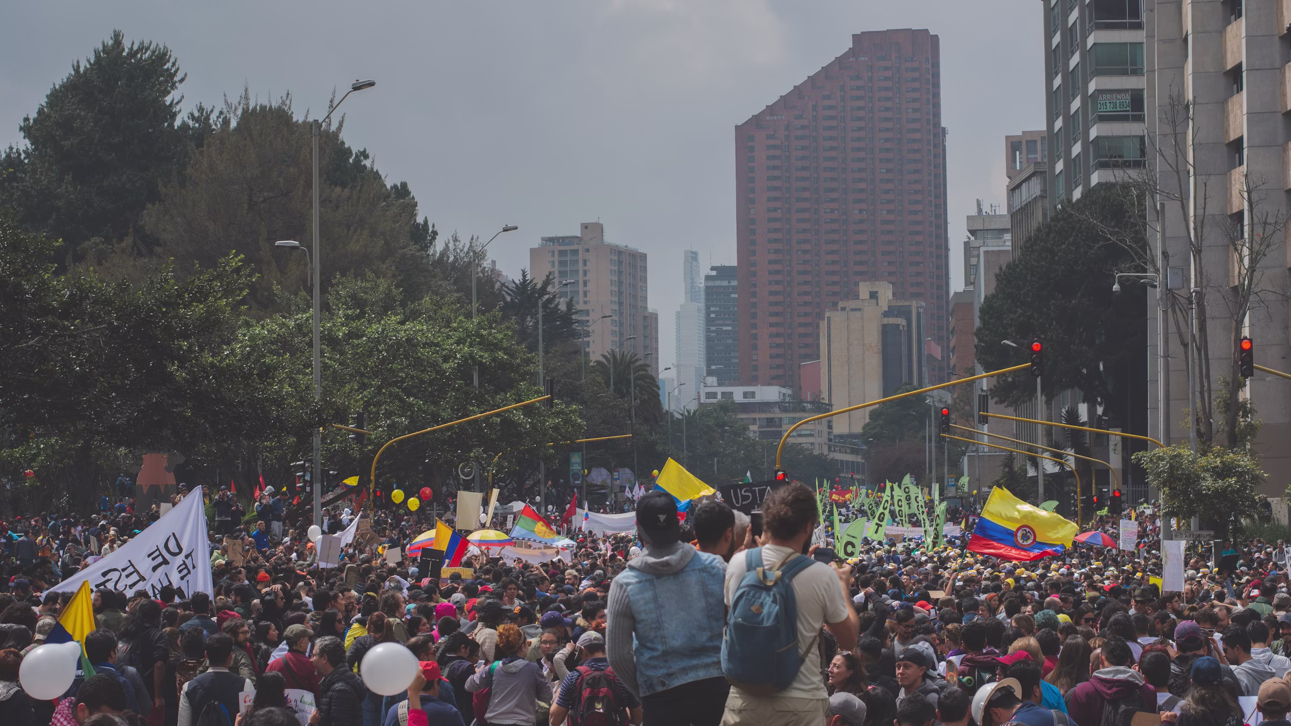 Manifestation à Bogota